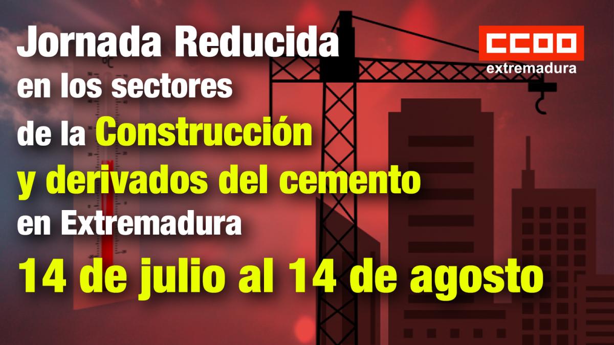 Reduccin de jornada Construccin y Cemento 2025