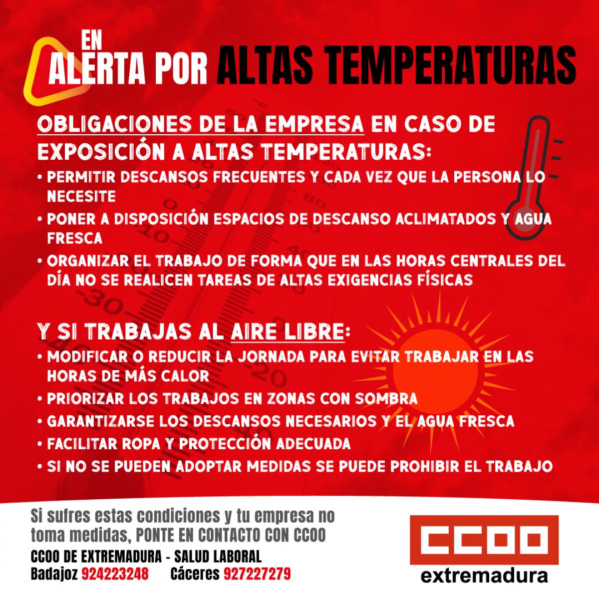 En Alerta por Altas Temperaturas...