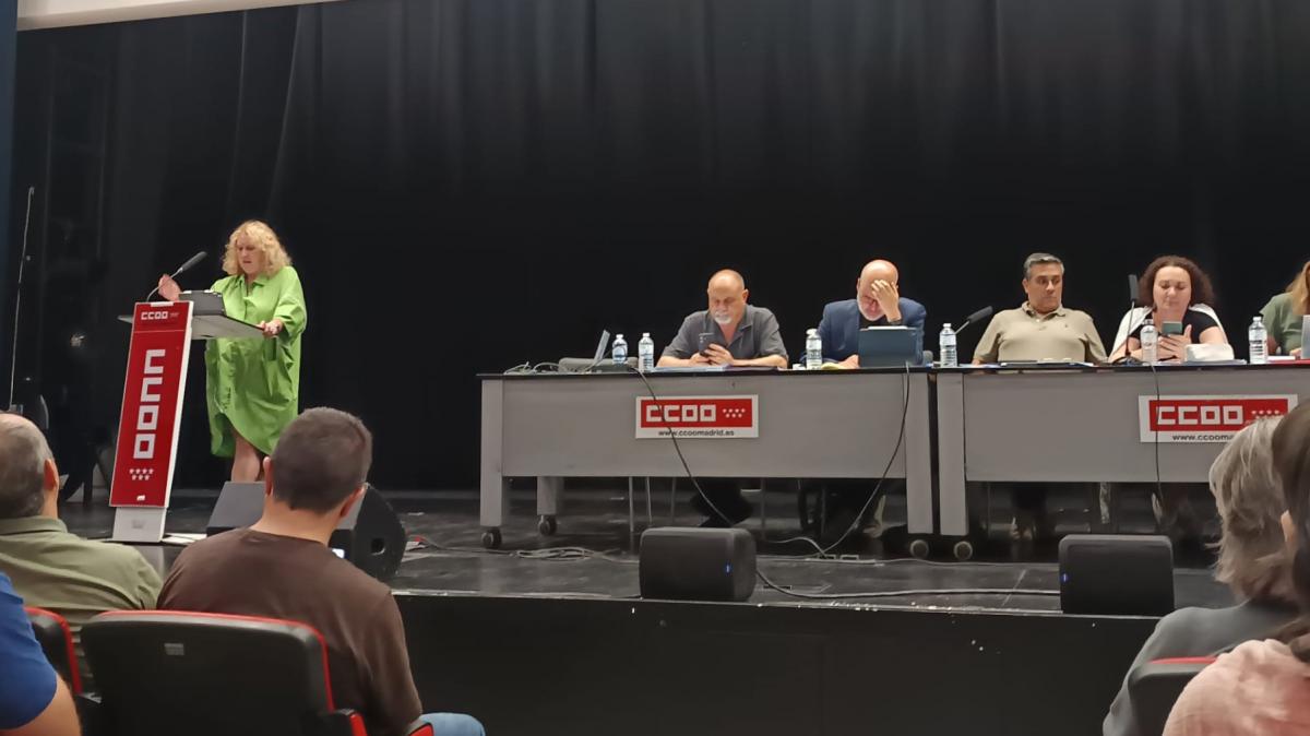 María Berrocal en el Consejo Confederal de CCOO
