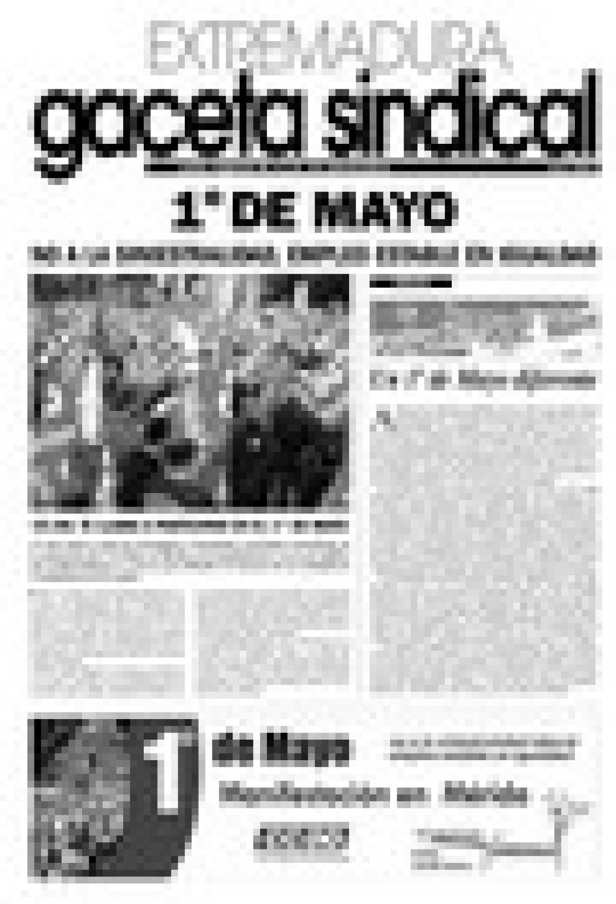 Extremadura Gaceta Sindical. 1º de Mayo 2006