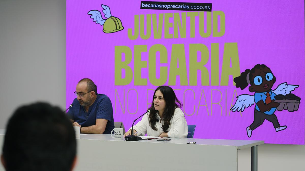 Comisiones Obreras ha presentado la campaña ‘Juventud becaria, no precaria’, una iniciativa que nace como respuesta a la desprotección que sufren miles de jóvenes que realizan prácticas no laborales.