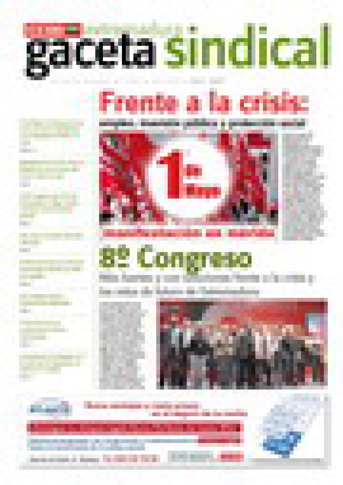 Extremadura Gaceta Sindical. 1� de Mayo y 8� Congreso de CCOO de Extremadura