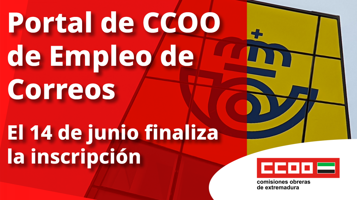 Portal de empleo de CCOO en Correos
