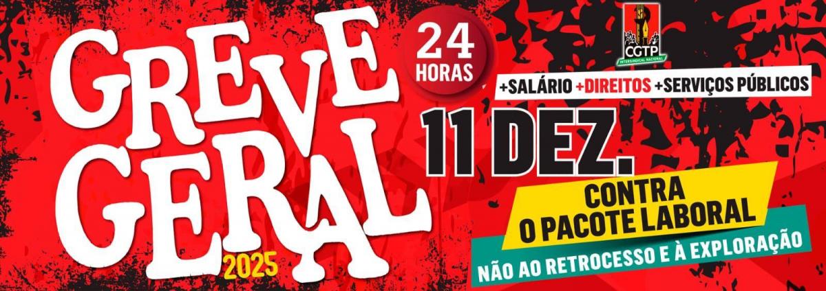 Apoyo a la Huelga General en Portugal