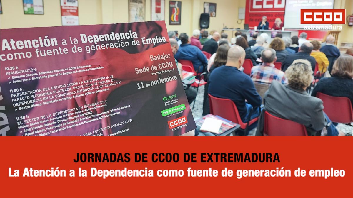 Jornadas en la sede de CCOO en Badajoz