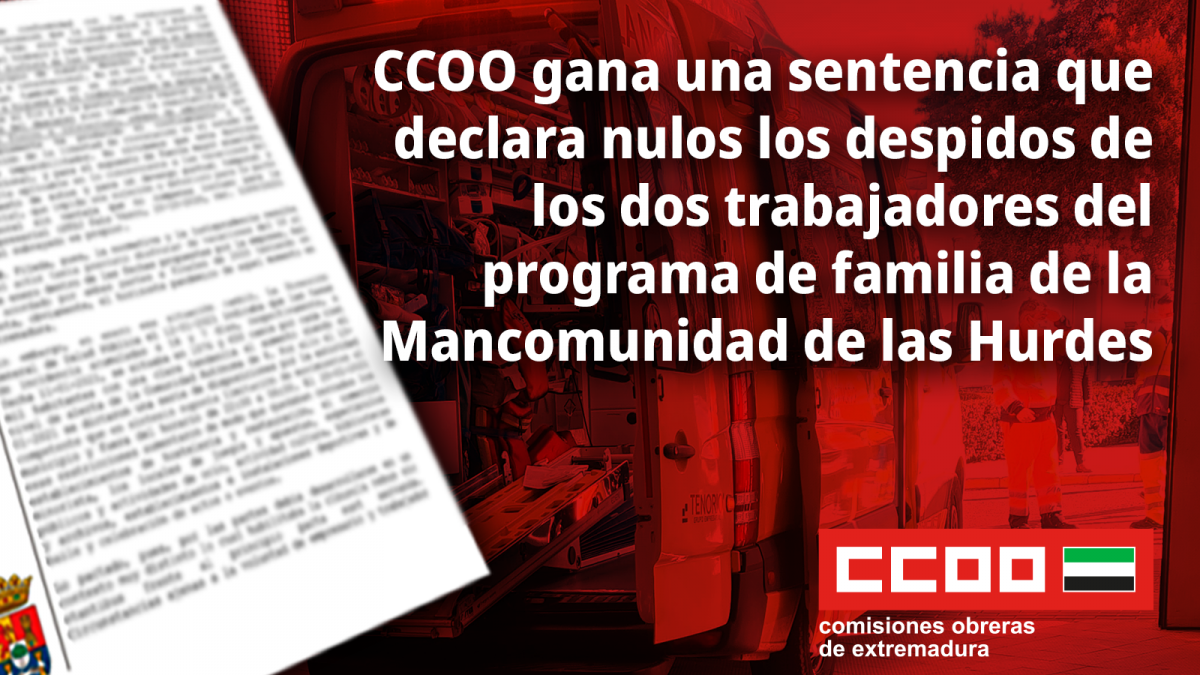 Sentencia a favor de CCOO