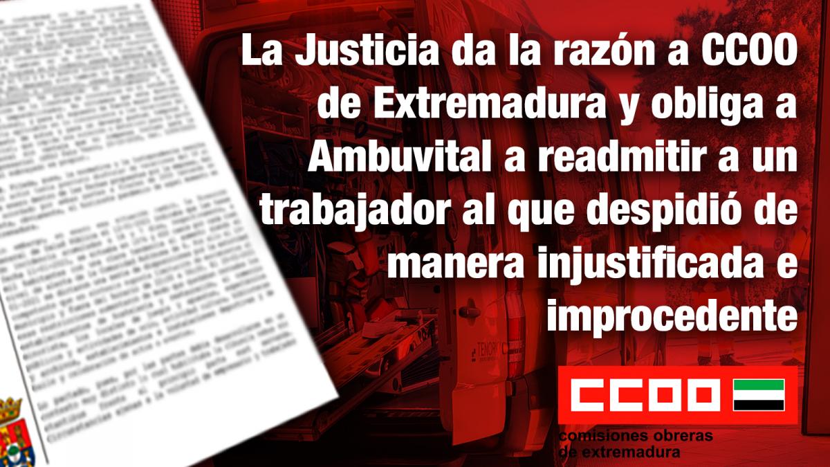 Sentencia que da la razn a CCOO