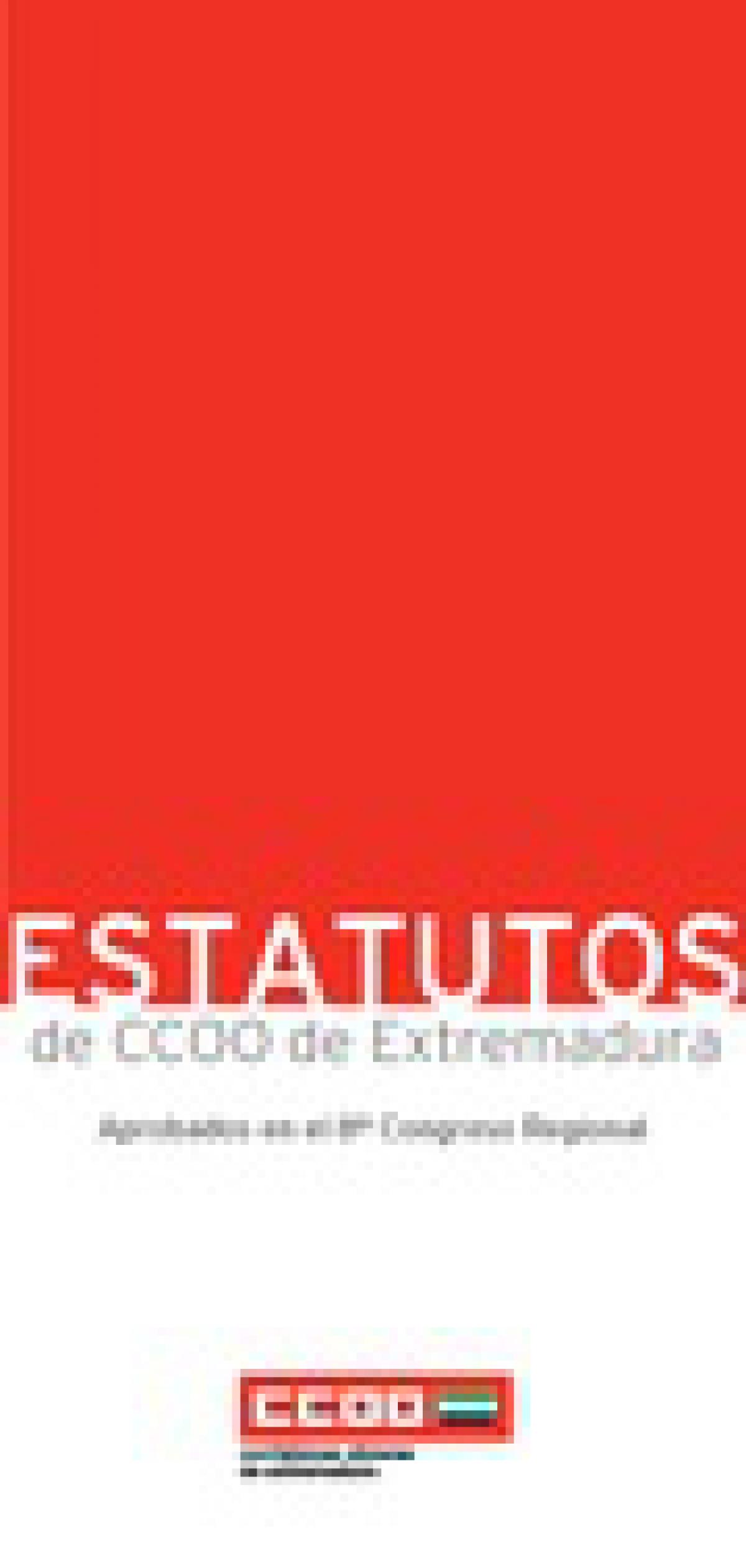 Estatutos de CCOO de Extremadura 2010