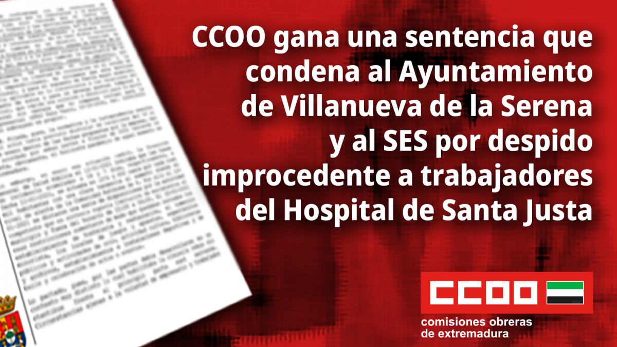 Sentencia ganada por CCOO