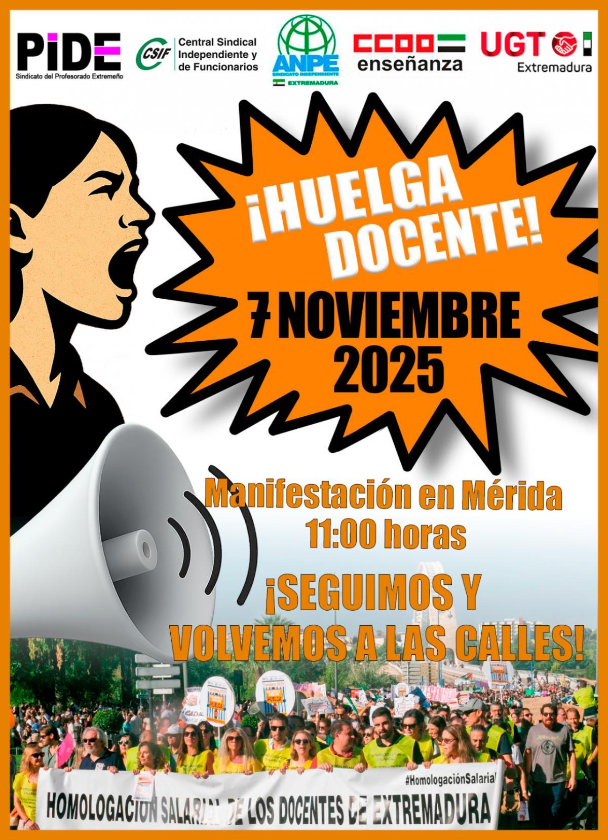 Huelga y manifestación en enseñanza