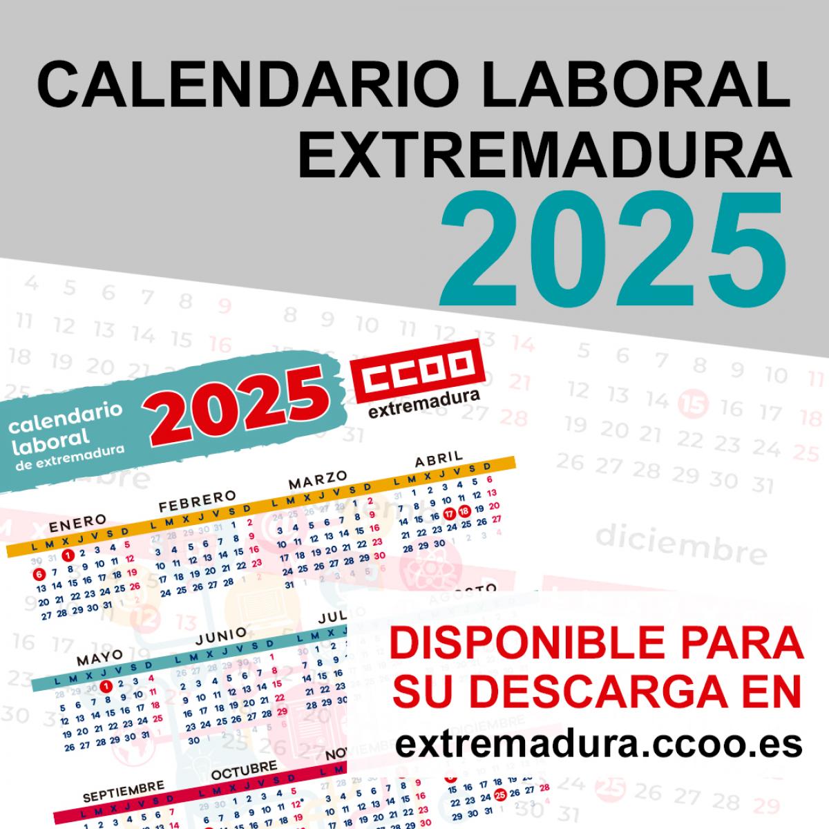 Calendarlo Laboral Extremadura 2025