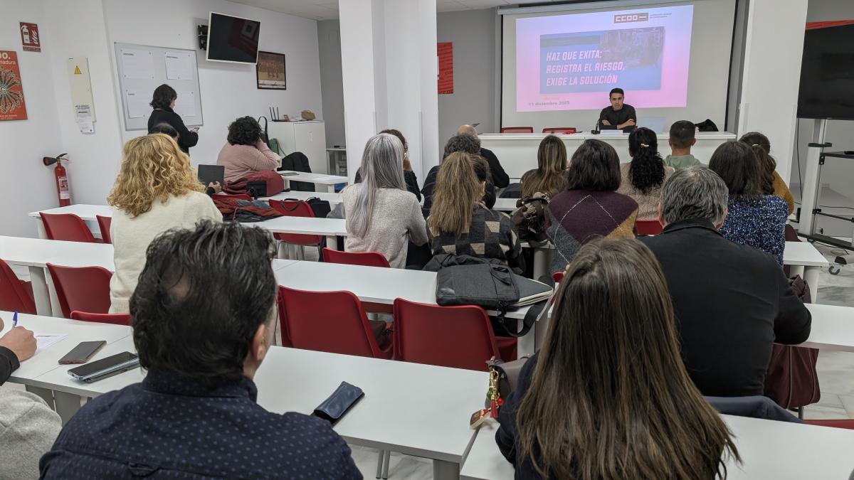 Jornadas en la sede de CCOO de Mérida