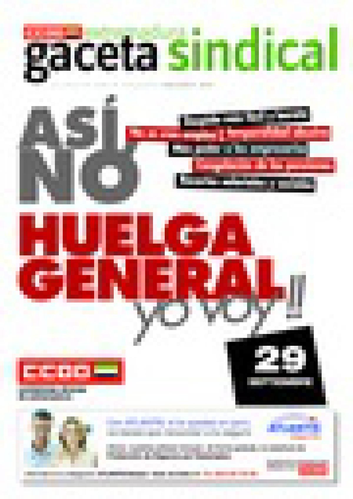 Extremadura Gaceta Sindical - Huelga General 29-S