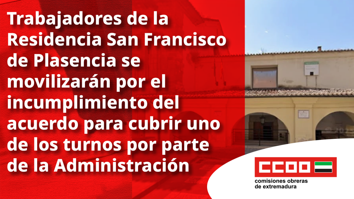 Protesta en la Residencia San Francisco de Plasencia