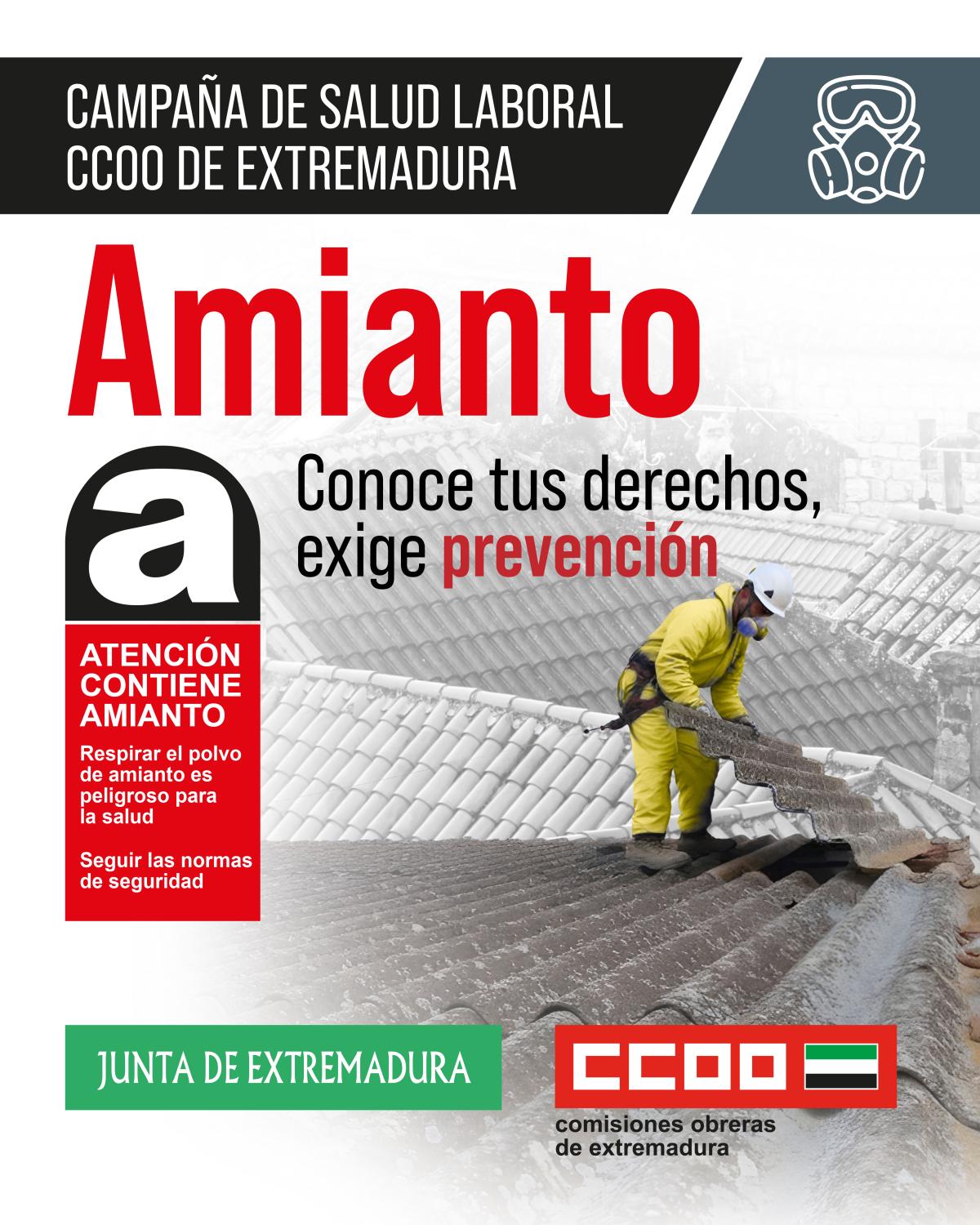 Amianto. Conoce tus derechos, exige prevención.
