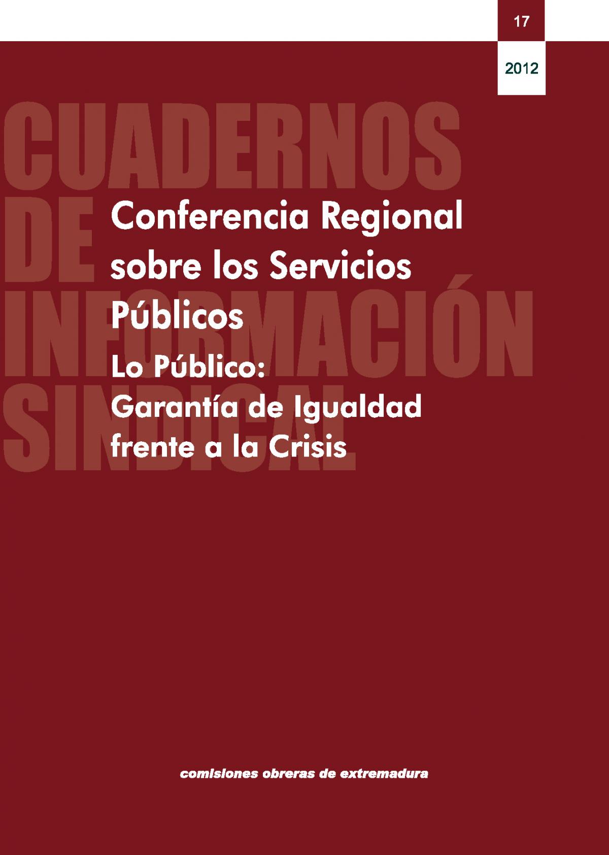 Conferencia Regional sobre los Servicios p�blicos